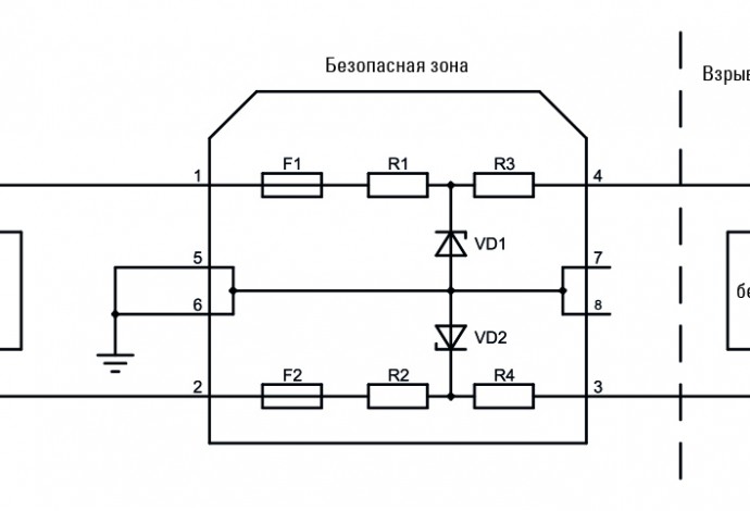 Барьер искрозащиты «К15-БИЗ-1212a»